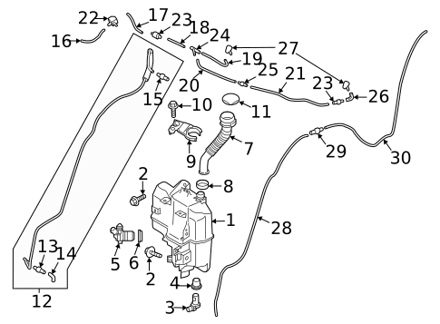 Washer Components for 2019 Mazda CX-5 #0