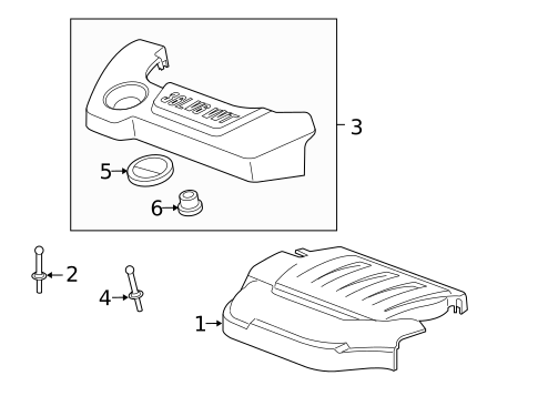 Engine Appearance Cover for 2009 Pontiac G6 #0