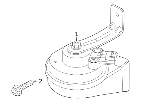 Horn for 2020 Hyundai Veloster N #0