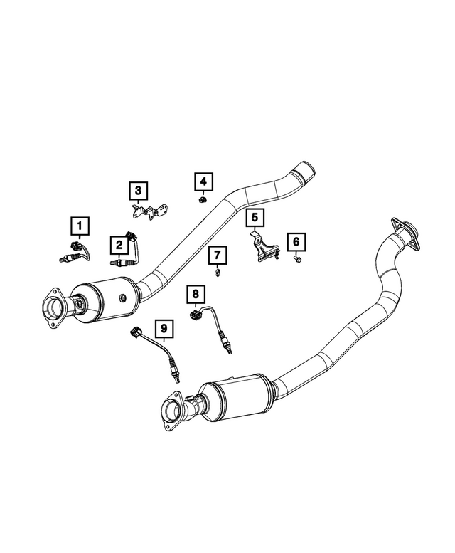 68192830AA - Electrical: Oxygen Sensor Bracket for Mopar Image image