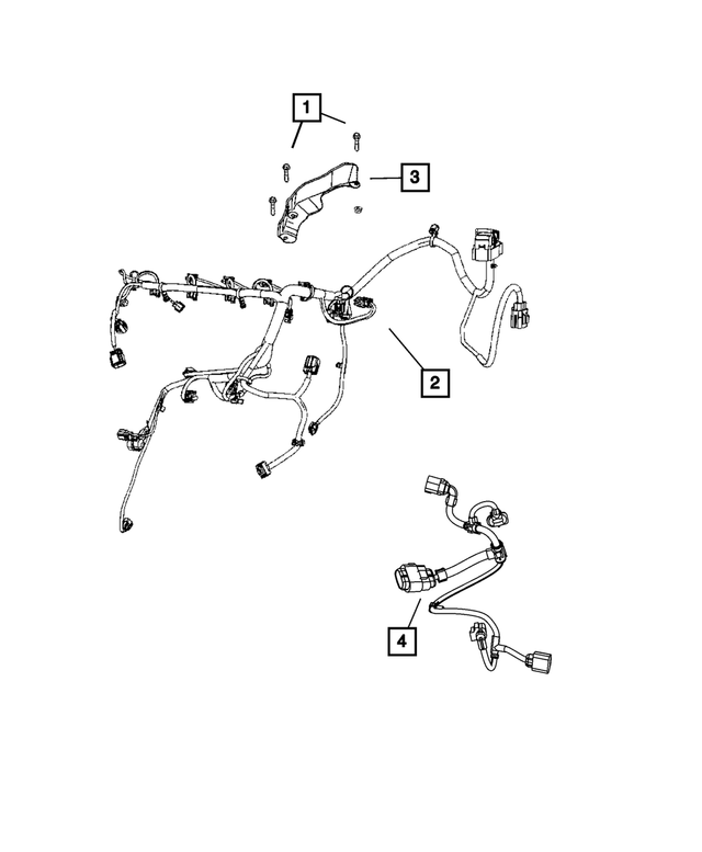 4795876AB - Electrical: Wiring Bracket for Mopar Image