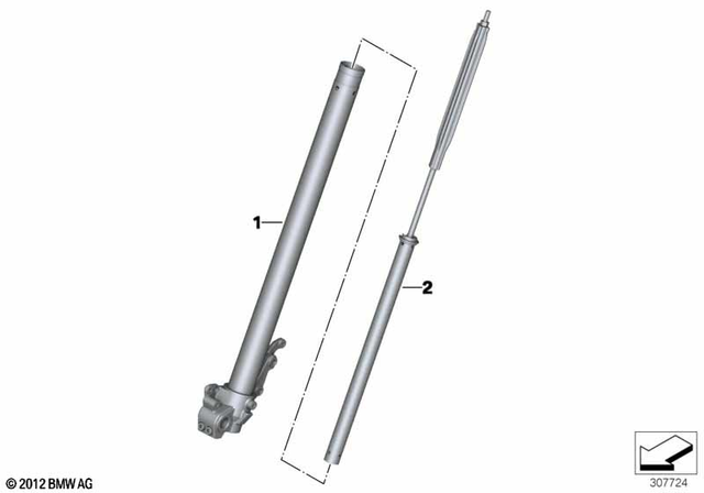 31427723859 - : Slider Tube Left          for BMW-Motorrad Image