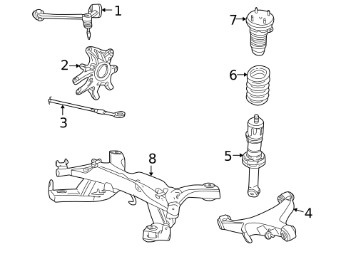 Rear Suspension for 2002 Ford Thunderbird #1