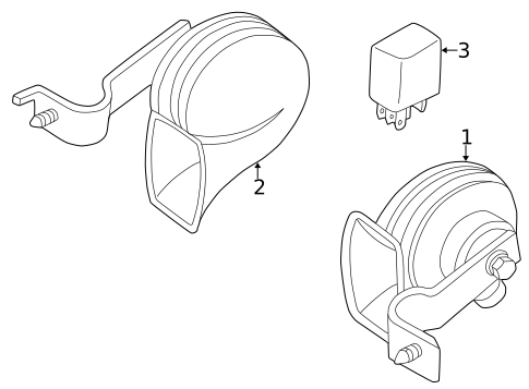 Horn for 1999 Chrysler Concorde #0