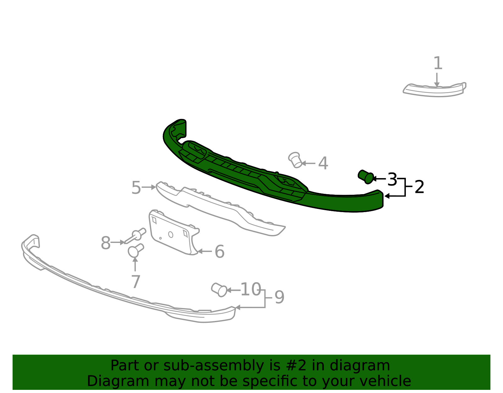 2016-2019 Chevrolet Lower Bumper Fascia 84029800 | OEM GM Parts