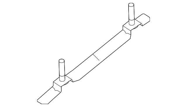 Hyundai - 67321-D7000 - Roof Rail Front Bracket - 2019-2021 Hyundai ...