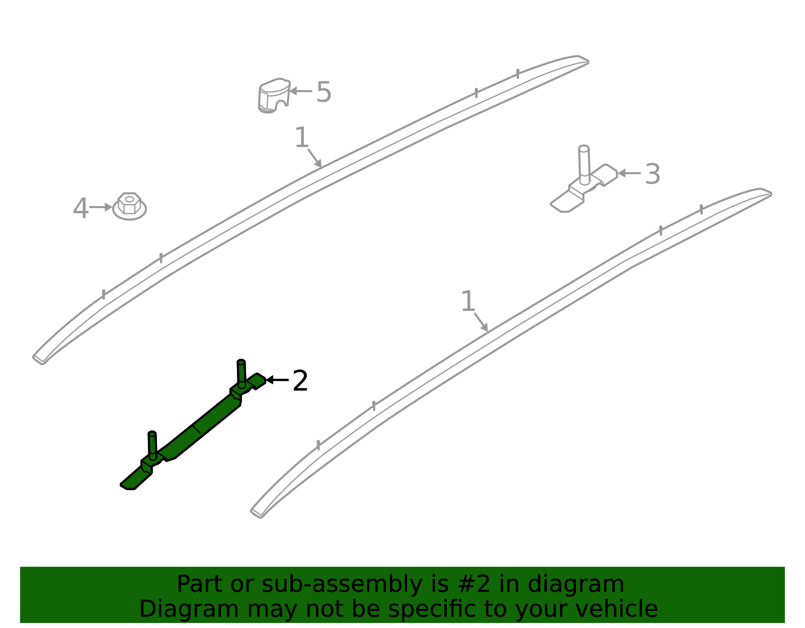 2016-2021 Hyundai Tucson Roof Rail Front Bracket 67321-D3300 | QuirkParts