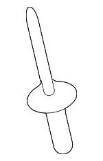 N91262301 - Body: Header Cover Rivet for Audi: A4, A4 allroad, A4 Quattro, A5 Quattro, A5 Sportback, A6 Quattro, A7 Sportback, Q6 e-tron, RS5, RS5 Sportback, RS6 Avant, RS7 Sportback, S4, S5, S5 Sportback, S6, S7 Sportback, SQ6 e-tron Image