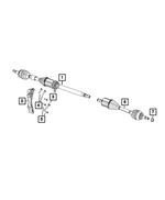 68394551AA - Front Wheel Drive; Differential and Drive Line: Axle Half Shaft, Right for Mopar Image
