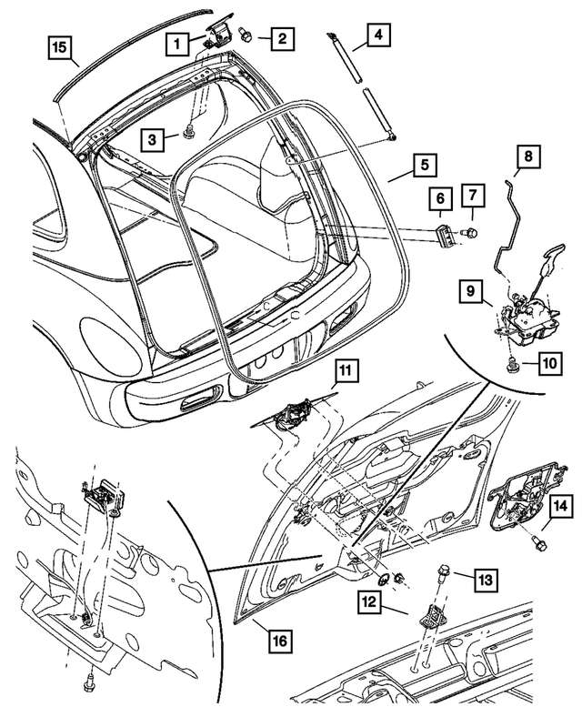 ZK71CB6AD - : Liftgate Handle for Mopar Image