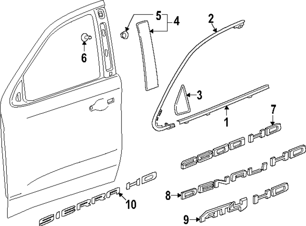 2024-2025 GMC Sierra 2500 HD Nameplate 85543689 | Capital Chevy Parts