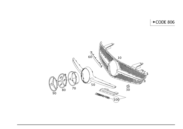 2318880460 - Attachment Parts: Carrier for Mercedes-Benz: SL400, SL450, SL550 Image image