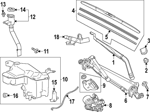 Wiper & Washer Components for 2025 Toyota Grand Highlander #0