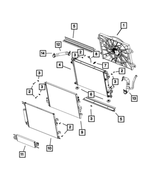 5181995AA - Cooling: Radiator Cooling Fan Module for Dodge: Charger Image