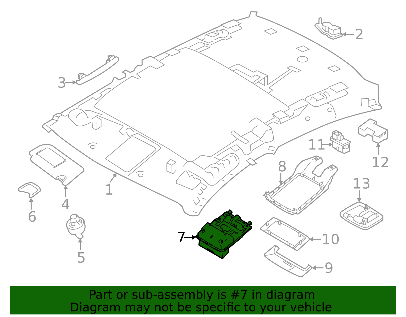 Genuine Map Lamp Assembly (l34 R53 B18) - 26430-6LY0A
