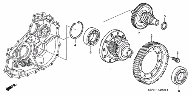 CVT Differential (CVT) for 2001 Honda Civic #0
