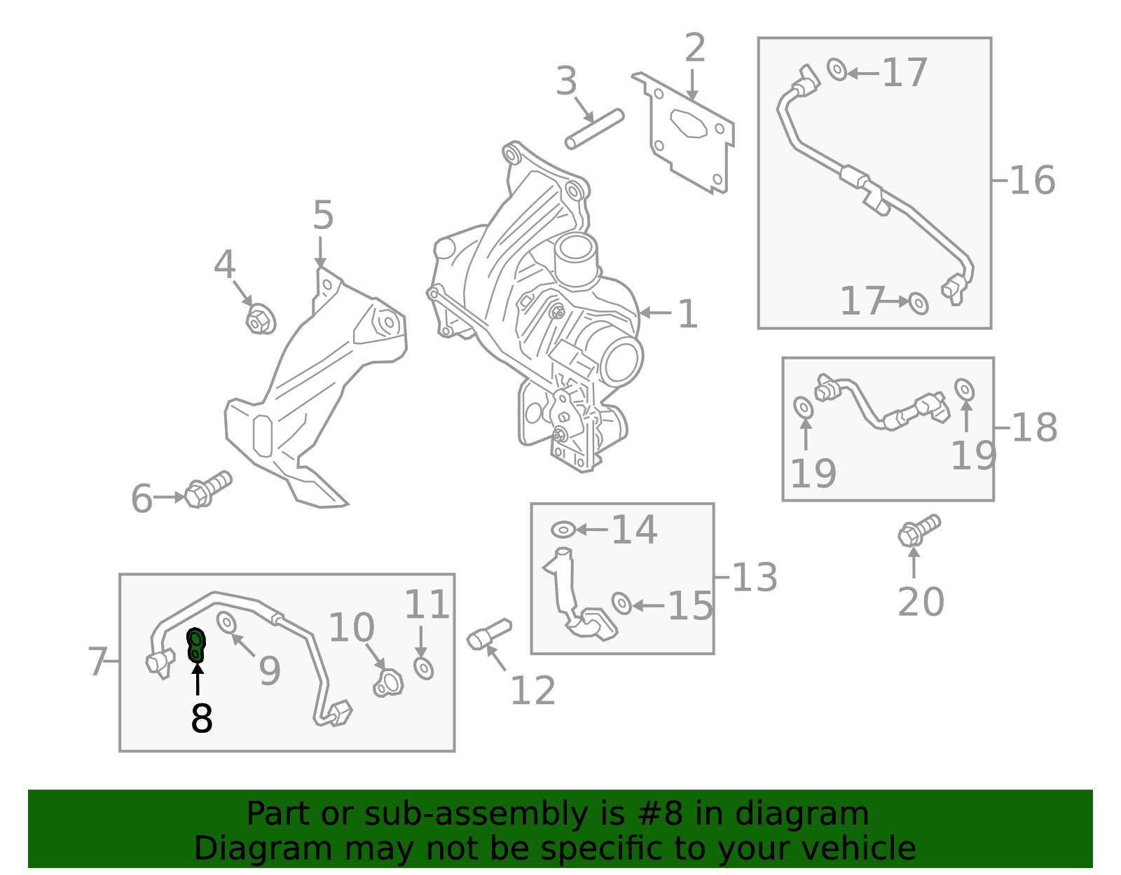 Genuine OEM Ford Part - Turbocharger Oil Line Gasket K2GZ-6N652-B ...