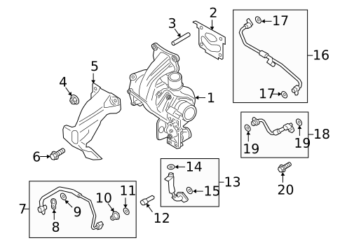 Turbocharger & Components for 2020 Lincoln Nautilus #0