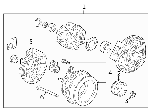 Alternator for 2007 Honda CR-V #1