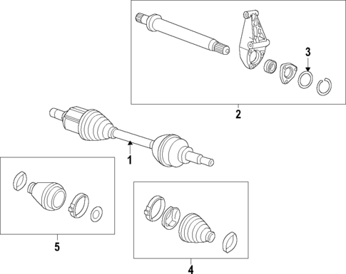 Axle Shafts & Joints for 2014 Cadillac ELR #0