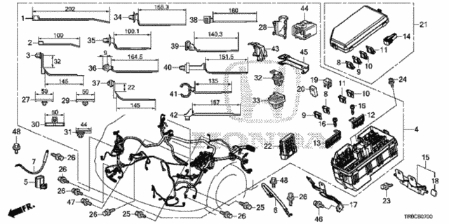 Wire Harness (1) for 2015 Honda Civic #0