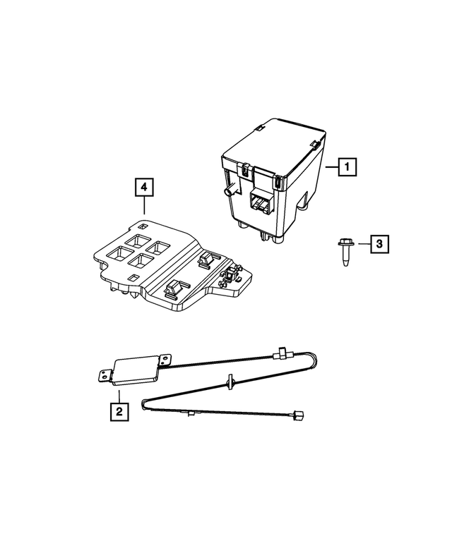 68172581AC - Electrical: Hub Receiver for Mopar Image
