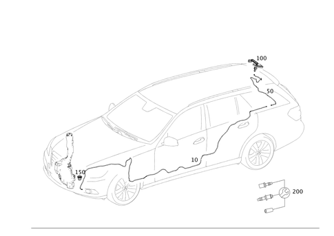Rear-End Door Windshield Washer System for 2012 Mercedes-Benz E350 #0