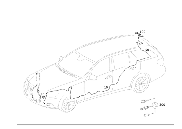 211869017264 - Windshield Washer System, Emergency Equipment: Parts Kit, Hose Line for Mercedes-Benz: 180b, 300C, 300CD, C300, C350, CLA250, E320, E350, E500, E53 AMG, E55 AMG, E63 AMG, E63 AMG S, EQB 250+, EQB 300, EQB 350, EQE 350 SUV, EQE 350+ SUV, EQE 500 SUV, EQE AMG SUV, EQS 450 SUV, EQS 450+ SUV, EQS 580 SUV, GL350, GL450, GL550, GL63 AMG, GLA250, GLA35 AMG, GLA45 AMG, GLB250, GLB35 AMG, GLC300, GLC350e, GLC43 AMG, GLC63 AMG, GLC63 AMG S E Performance, GLE300d, GLE350, GLE400, GLE43 AMG, GLE450, GLE450 AMG, GLE450e, GLE53 AMG, GLE550e, GLE580, GLE63 AMG, GLE63 AMG S, GLK250, GLK350, GLS350d, GLS450, GLS550, GLS580, GLS63 AMG, Maybach EQS 680 SUV, Maybach GLS600, ML250, ML350, ML400, ML550, ML63 AMG Image image