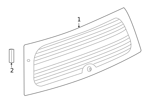 Glass - Lift Gate for 2014 Jeep Patriot #0