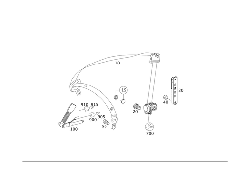 Front Seat Safety Belt for 2011 Mercedes-Benz ML450 #0