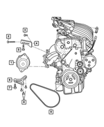 6101512 - Electrical: Hex Head Screw And Washer for Mopar Image image