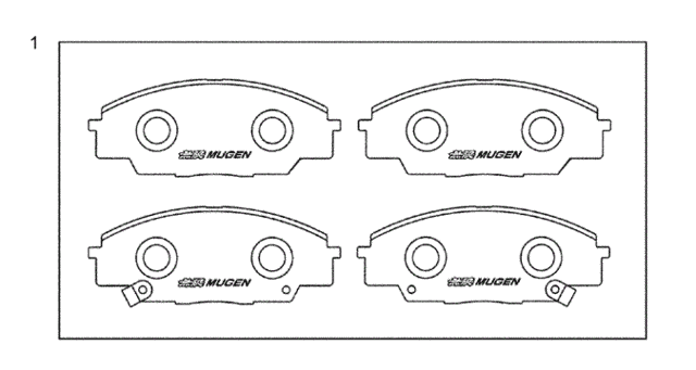 Mugen Front Brake Pad for 2008 Honda Civic #0