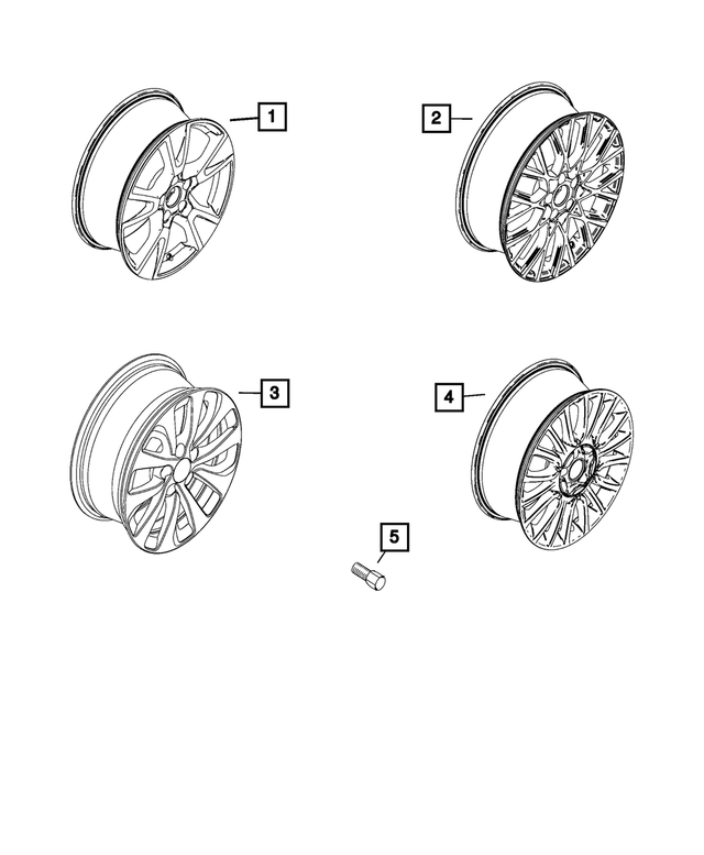 6VN64MAAAA - Wheels: Aluminum Wheel for Mopar Image