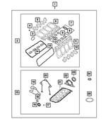 68417512AB - 5.7L HEMI Gas w/BSG; Engine: Engine Gasket Kit for Mopar Image