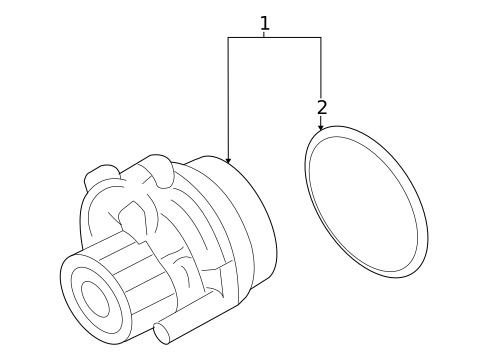 Water Pump for 2007 Volkswagen Eos #0