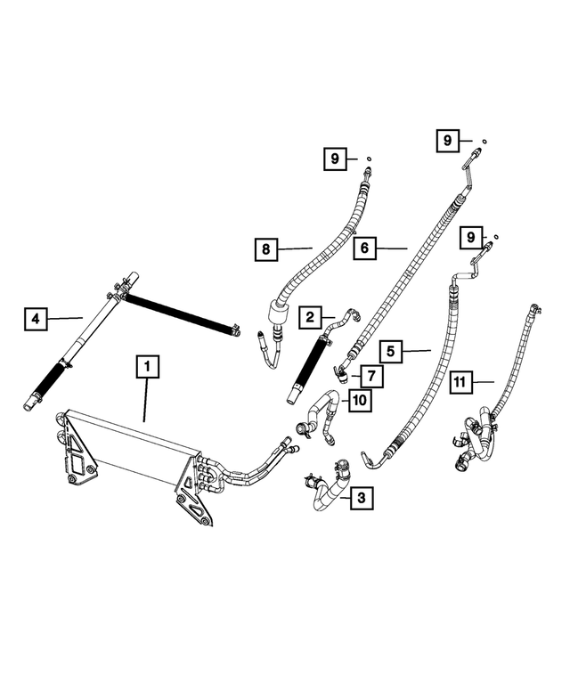5154906AB - Steering: Pump Supply Hose for Mopar Image image