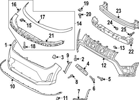 Bumper & Components - Front for 2023 Kia Soul #0