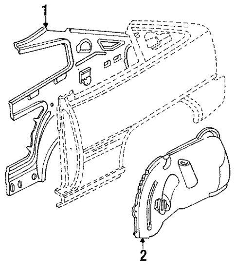 Inner Components for 1992 Pontiac LeMans #1