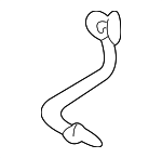 99635558107 - Brakes: Brake Line for Porsche: 911, Boxster, Cayman Image