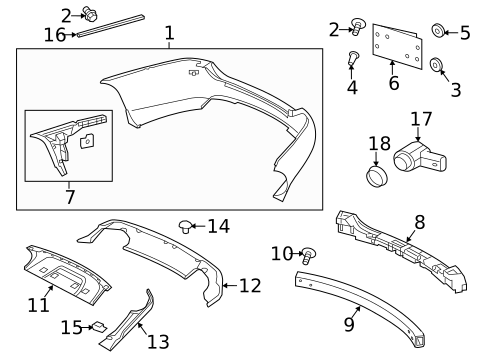 Bumper & Components - Rear for 2014 Jaguar XKR #0
