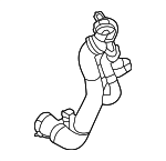 LR169918 - Cooling System: 2022-2023 Land Rover - Lower Hose for Land Rover: Defender 110, Defender 90 Image