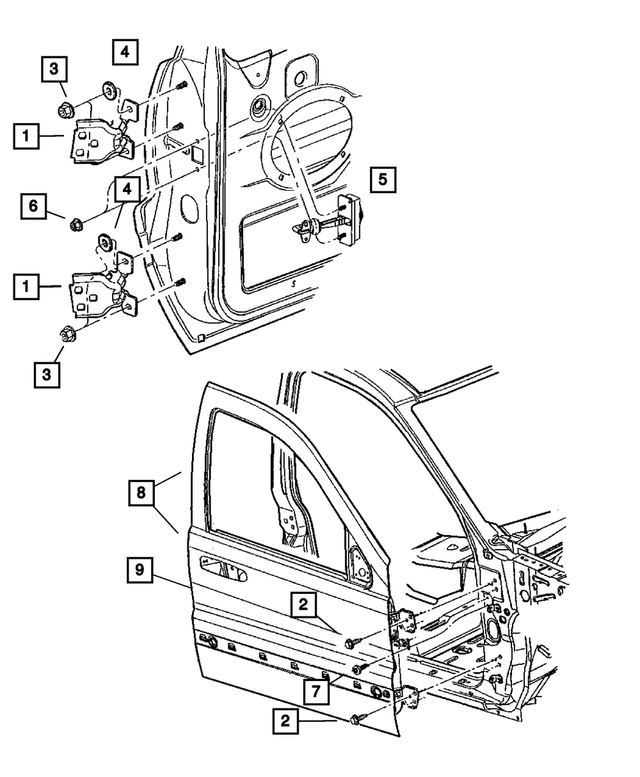 6507342AA - Doors and Related Parts: Screw for Mopar Image