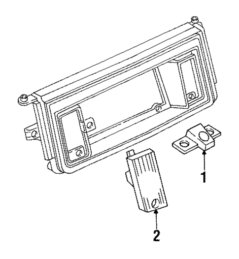 License Lamps for 1986 Pontiac Parisienne #0