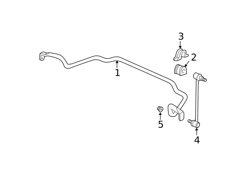 Stabilizer Bar & Components for 2008 Honda Odyssey #0