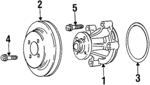 F2AZ8509A - Cooling System: Pulley for Ford: Crown Victoria | Lincoln: Town Car | Mercury: Grand Marquis Image
