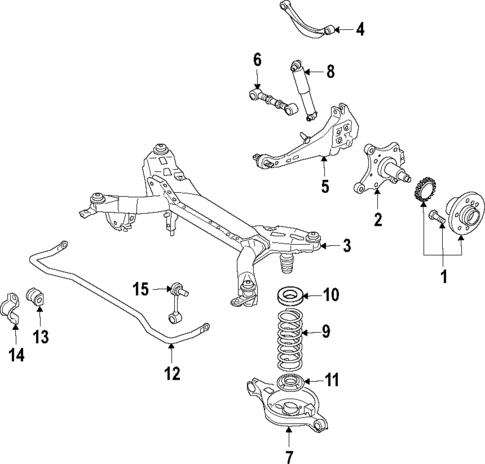 Rear Suspension for 2005 Mazda 6 #0
