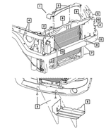 52029277AC - Cooling: Radiator Side Seal, Left for Mopar Image