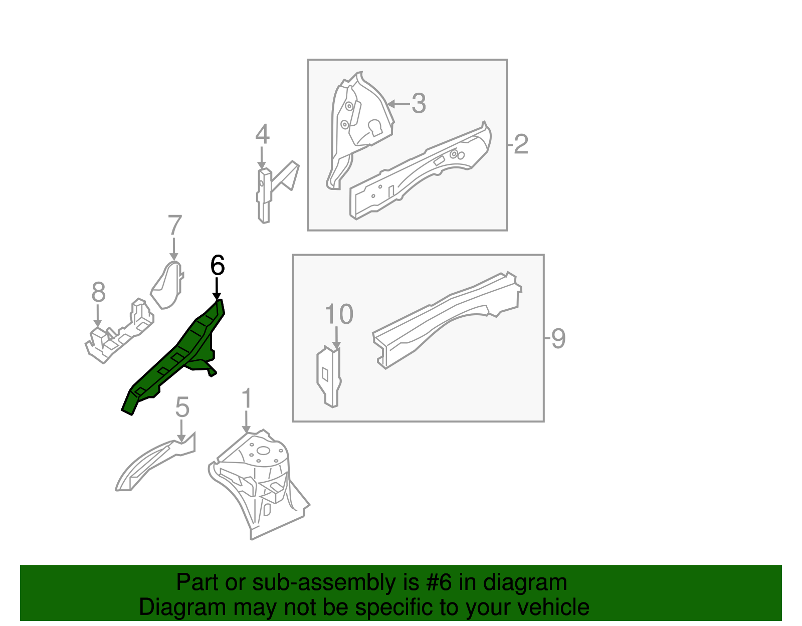 2009-2014 Nissan Murano Upper Rail 64181-1AA0A | Kline Nissan