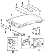 7461222050E8 - : Assist Strap End Cover for Toyota: Avalon Image