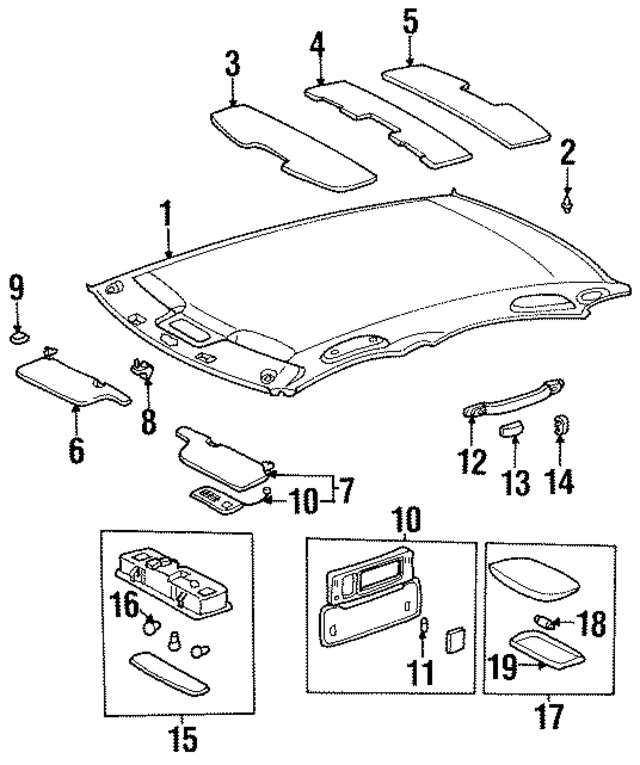 81260AC010A0 - : Map Lamp Assembly for Toyota Image